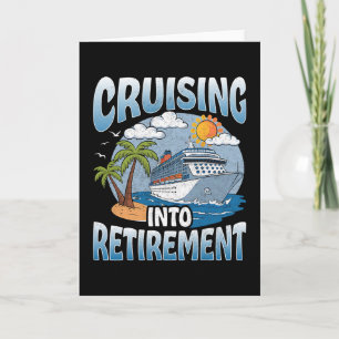 Varen in de pensioen Cruise vakantie feest Cru Kaart