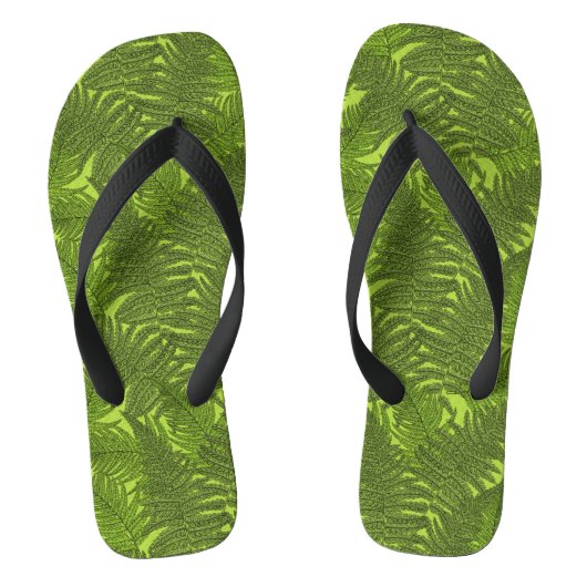 Varen in het groen teenslippers (Voetbed)