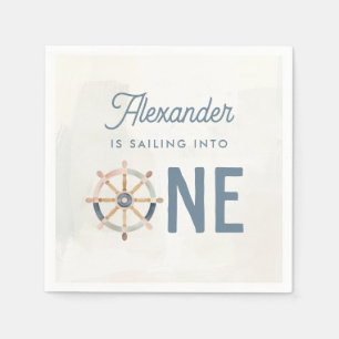 Varen in One Nautical First Birthday Kinder Servet