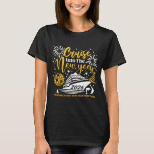 Varen naar 2026 Nieuwjaar Matching Familie Cruise T-shirt