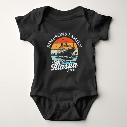 Varen naar Alaska Custom Family Matching Group Romper (Voorkant)