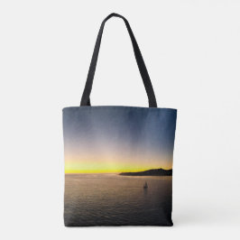 Varen naar de Horizon Sunset Photography Canvas ta Draagtas