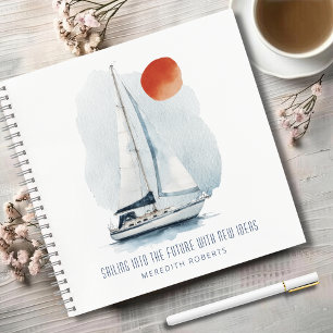 Varen naar de toekomst Gepersonaliseerde nieuwe id Notitieboek