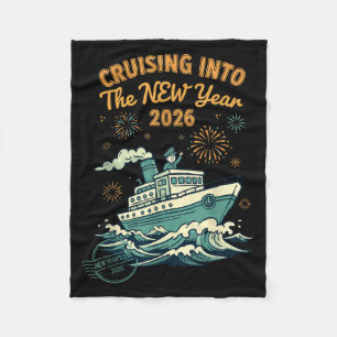 Varen naar het nieuwe jaar 2026 avontuur fleece deken