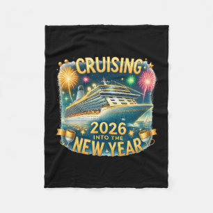 Varen naar het nieuwe jaar 2026 Cruise Vakantie Fleece Deken