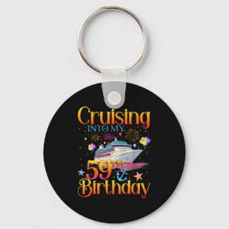 Varen naar mijn 59e verjaardag Cruise 59 jaar oud  Sleutelhanger