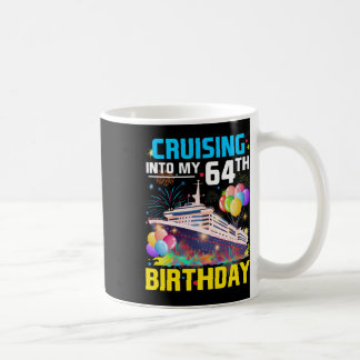 Varen naar mijn 64e verjaardag Cruise 64 jaar oud Koffiemok