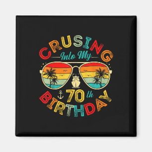 Varen naar mijn 70e verjaardag Cruise Ship Feest 7 Magneet