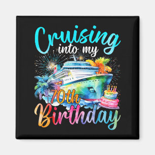 Varen naar mijn 70e verjaardag Familie Cruise 70 Magneet