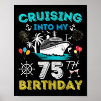 Varen naar mijn 75e verjaardag Cruise 75 jaar oud