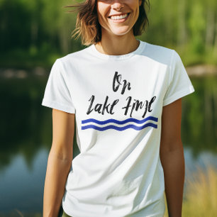 Varen op het meer Tijd golven T-shirt