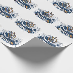 "Varen op het Onbekende" - Scheepvaart geïnspireer Cadeaupapier