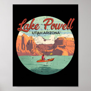 Varen op Lake Powell Utah Arizona Vintage Reis Poster