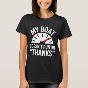 Varen werkt niet dankzij grappige bootkapitein cad t-shirt