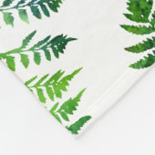 Varenbladpatroon Fleece Deken (Hoek)
