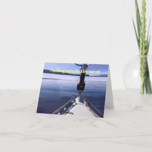 "Varend de Boot van het Zeil in van de Kaart