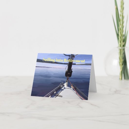 "Varend de Boot van het Zeil in van de Kaart (Voorkant)