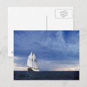 Varend Schip op het Baltische Zee Briefkaart (Voorkant / Achterkant)