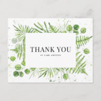 Varens en Eucalyptus Groene Huwelijks Dankjewel