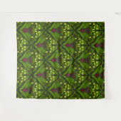 Varens en halskevers, groene bladeren wandkleed (Voorkant (horizontaal))