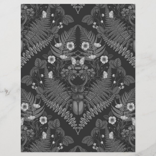 Varens en halskevers, in zwart-wit (Voorkant)