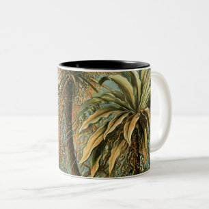 Varens Palmboom Antiek Botanische Varens Kunst Tweekleurige Koffiemok