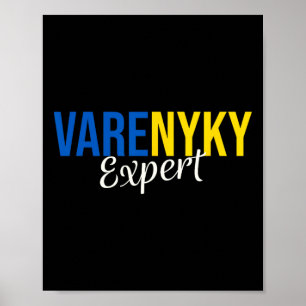 Varenyky Expert Ondersteuning Oekraïne Vlag Oekraï Poster