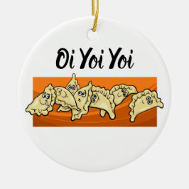 Varenyky Perogies Keramische kerstboomversiering Keramisch Ornament