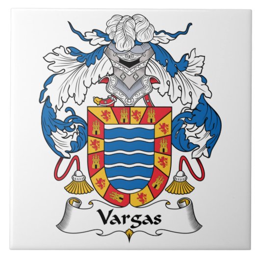 Vargas Family Crest Tegeltje (Voorkant)