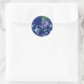 Variabel in - Fractal Ronde Sticker (Tas)