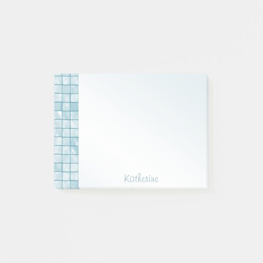 Variabele Aqua Decorative Tegel personaliseren Post-it® Notes (Voorkant)
