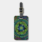 Variabele bollen Vibrant Celtic Knot Bagagelabel (Voorkant verticaal)