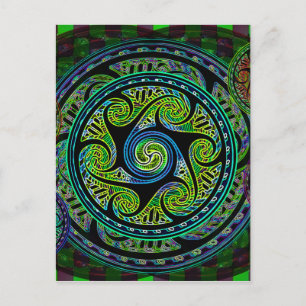 Variabele bollen Vibrant Celtic Knot Briefkaart