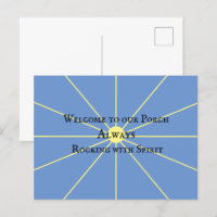 Variation Porch Spirit | Bleu | Carte postale