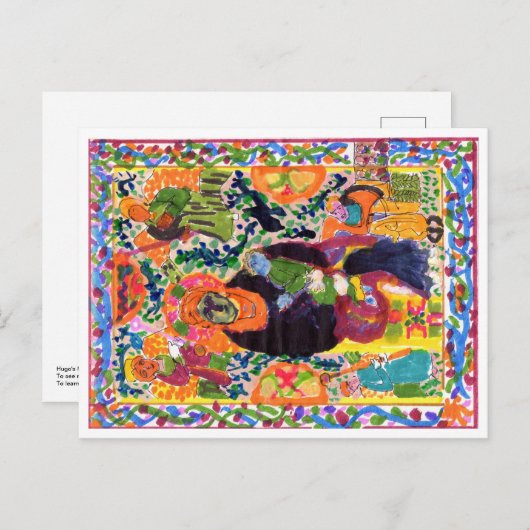 Variation sur carte postale Madonna & Child (Devant / Derrière)