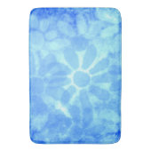 Variegated Blue Floral Daisies Bloemen Badmat (Voorkant Verticaal)