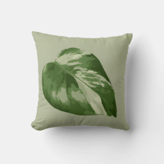 Variegated Monstera Albo Leaf Pillow Kussen