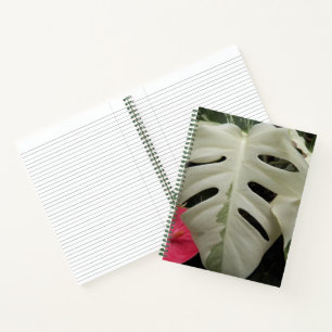 Variegated Monstera-blad Botanisch Notitieboek