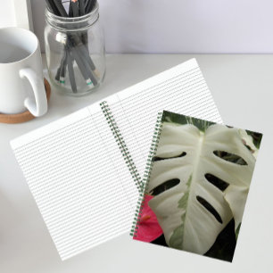 Variegated Monstera-blad Botanisch Notitieboek