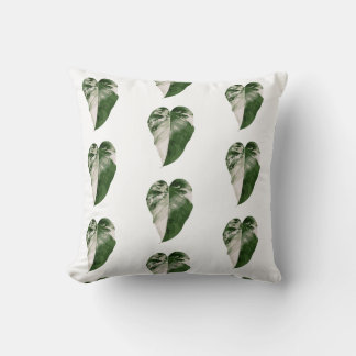 Variegated Monstera Heart Leaf Botanical Kussen