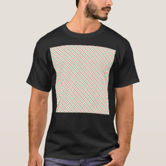 Variërende kleur golven vloeiende kleurrijke zwaai t-shirt