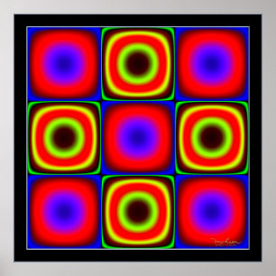 Variërende kleurcombinaties poster