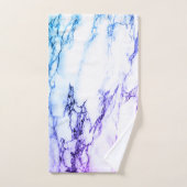 Variété de violets et aspect marbre à veines bleuâ (Serviette à main)