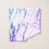 Variété de violets et aspect marbre à veines bleuâ (Gant de toilette)