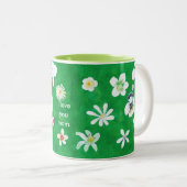 Variété Fleurs blanches Je t'aime Maman Mugs (Devant droit)