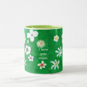 Variété Fleurs blanches Je t'aime Maman Mugs (Centre)