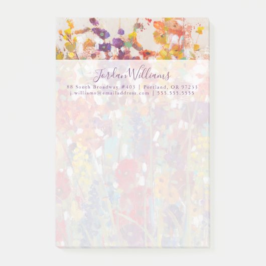 Variëteit bloemen post-it® notes (Voorkant)