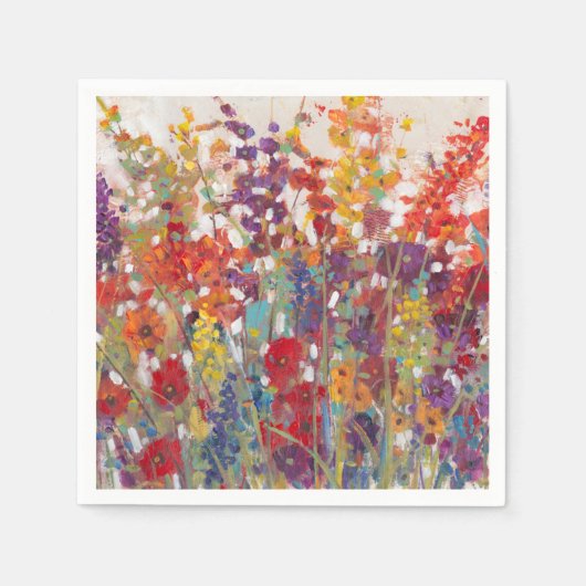 Variëteit bloemen servet (Voorkant)