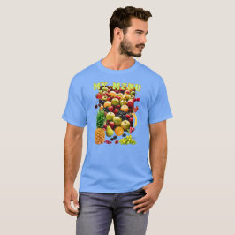 Variëteit van vers fruit met een slogan t-shirt