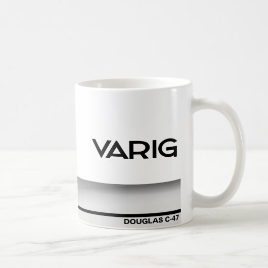 VARIG  Logo - C-47 Plane Koffiemok (Rechts)